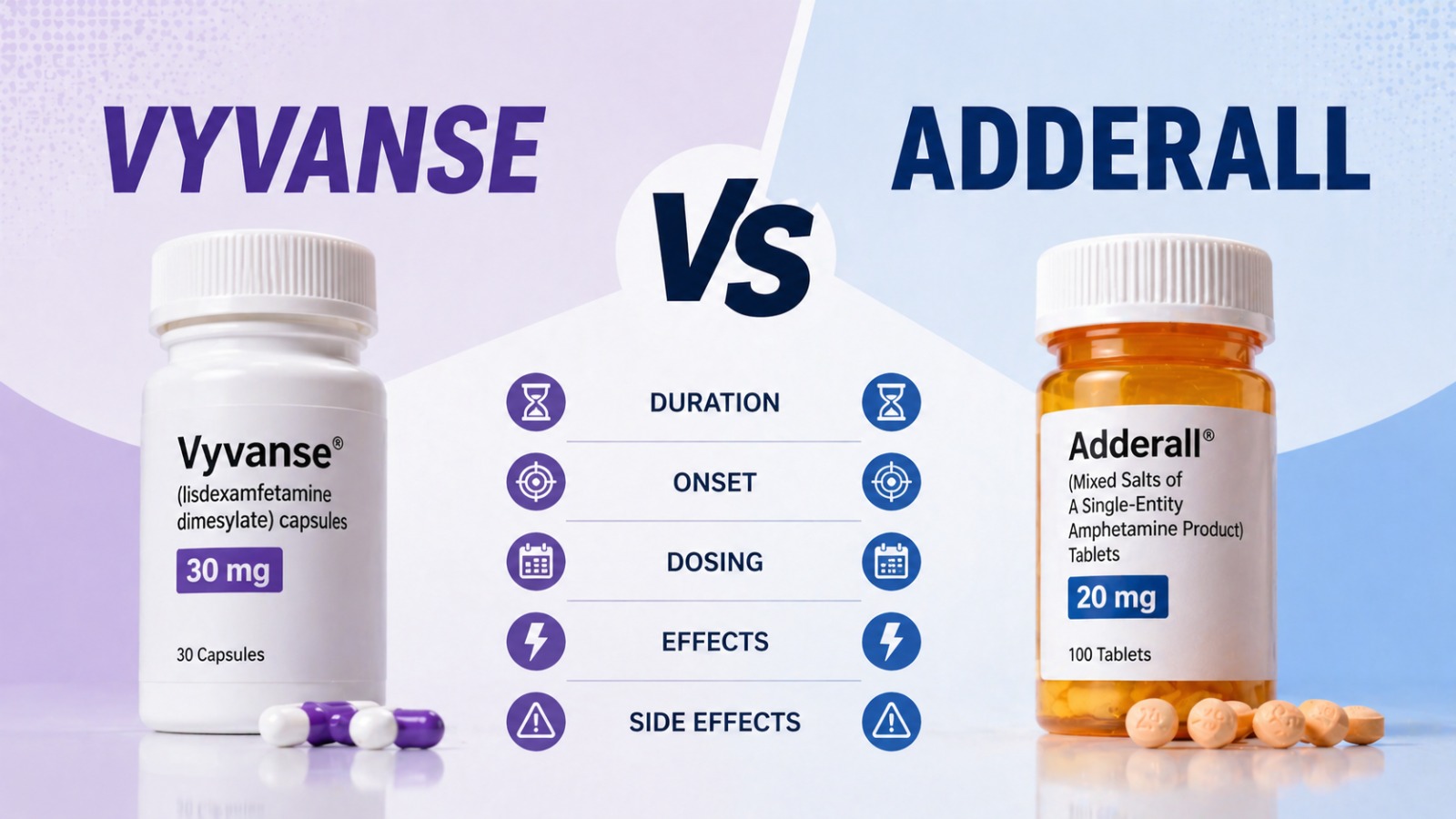 Vyvanse vs Adderall
